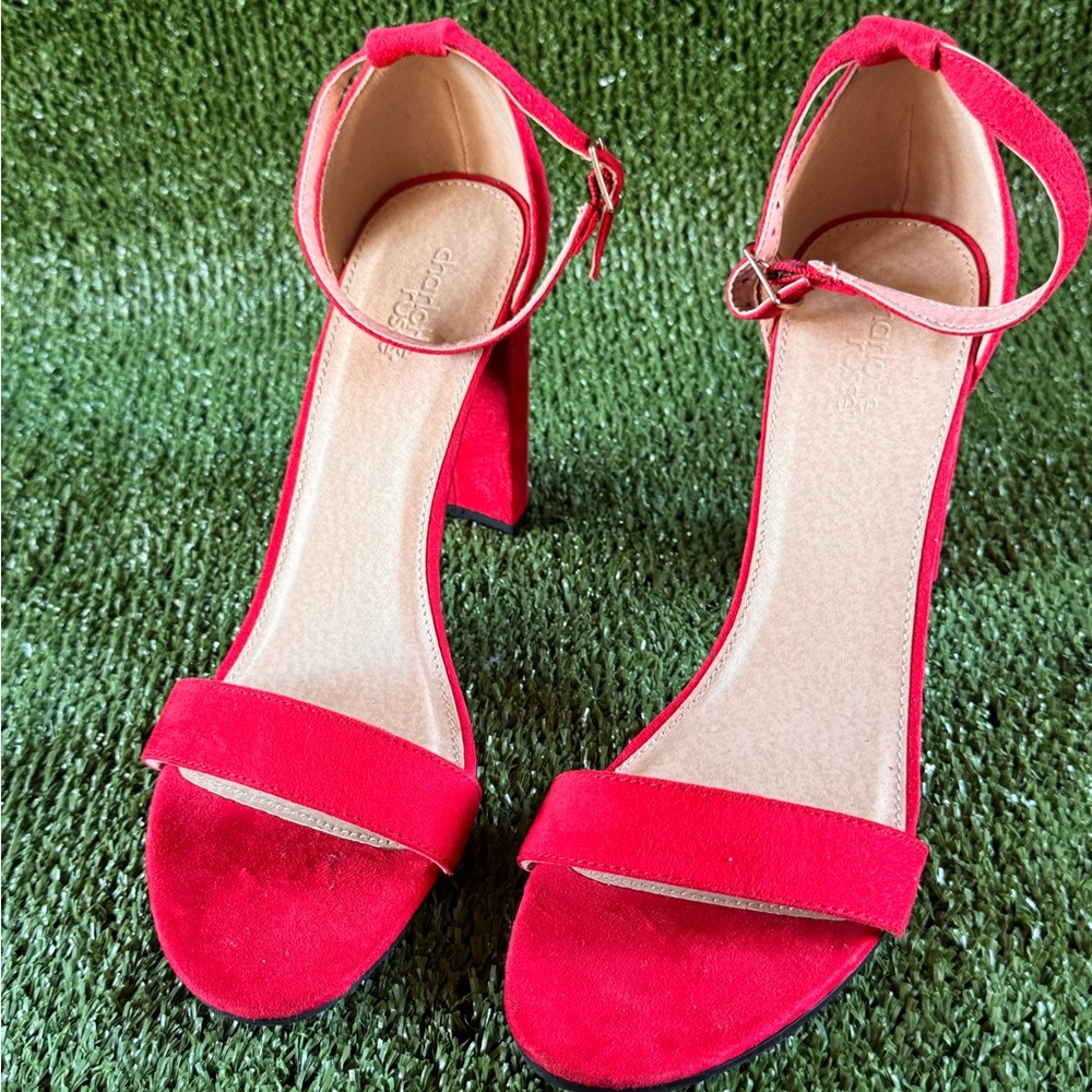 Charlotte Russe Vibrant Red Heels
